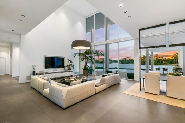 Interior, Living room, Recessed Lighting, Water