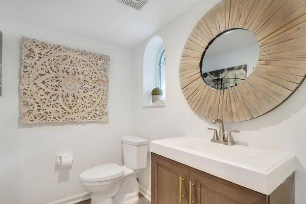 Bathroom, Interior, Wood Texture Flooring