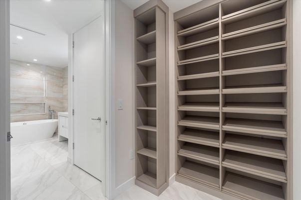 Bathroom, Free Standing Baths, Interior, Marble, Recessed Lighting