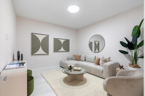 Interior, Living room, Recessed Lighting