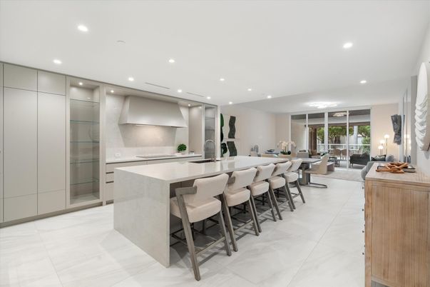 Dining room, Interior, Kitchen, Living room, Recessed Lighting, Stainless Steel Appliances