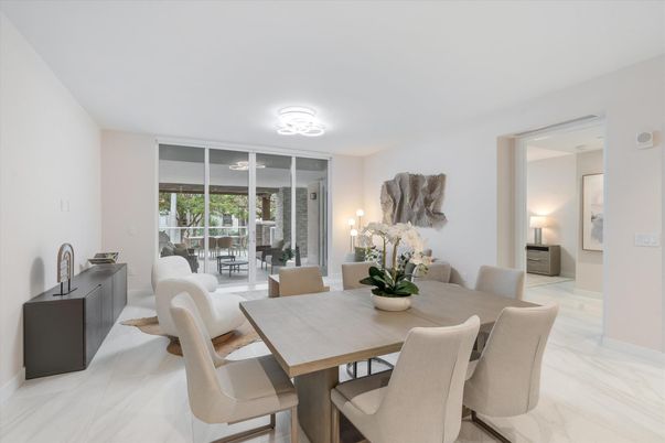 Dining room, Interior, Marble