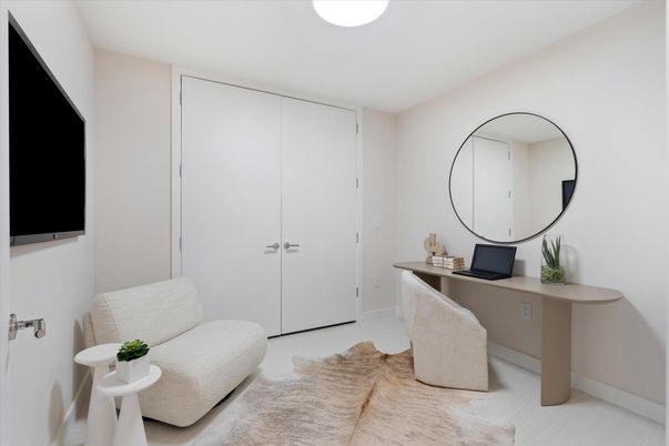 Home Office, Interior, Recessed Lighting