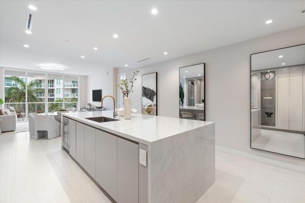Interior, Kitchen, Living room, Recessed Lighting