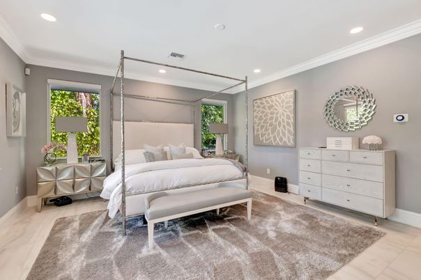 Bedroom, Interior, Recessed Lighting