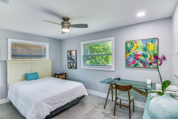 Bedroom, Home Office, Interior, Recessed Lighting