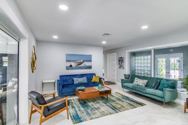 Interior, Living room, Marble, Recessed Lighting