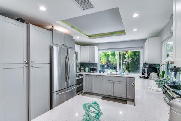 Interior, Kitchen, Recessed Lighting, Stainless Steel Appliances