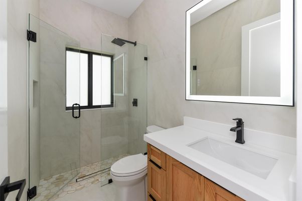 Bathroom, Glass Shower, Interior