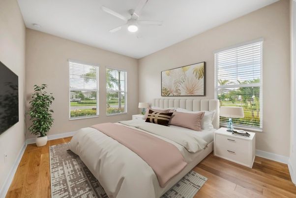 Bedroom, Interior, Wood Texture Flooring