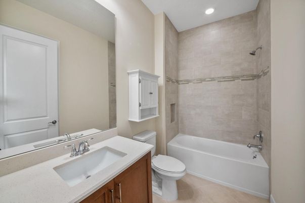 Bathroom, Interior, Recessed Lighting
