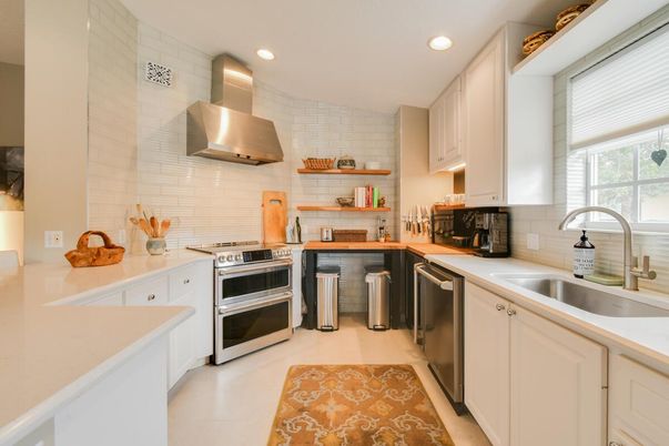 Interior, Kitchen, Recessed Lighting, Stainless Steel Appliances