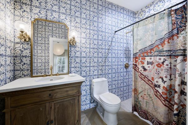 Bathroom, Interior, Wood Texture Flooring