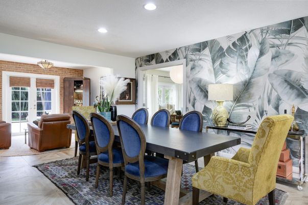 Dining room, Interior, Living room, Recessed Lighting