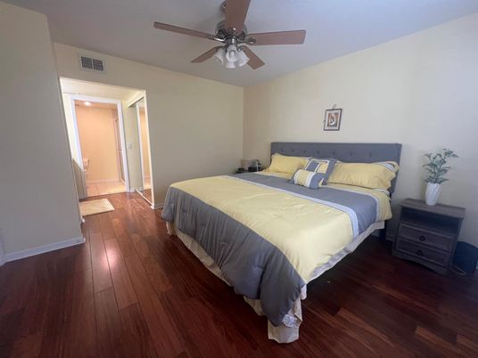 Bedroom, Interior, Wood Texture Flooring