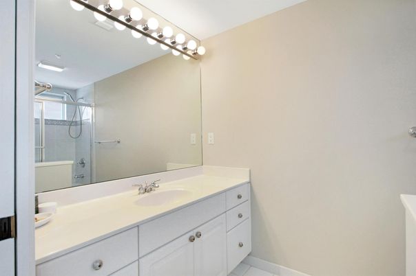 Bathroom, Dual Sink Vanities, Glass Shower, Interior
