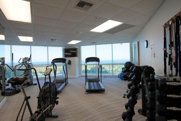 Fitness Equipment, Gym, Interior, Recessed Lighting
