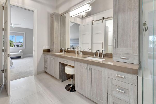 Bathroom, Dual Sink Vanities, Interior, Recessed Lighting