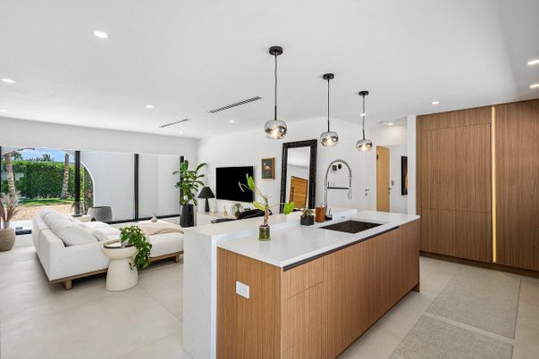 Interior, Kitchen, Living room, Pendant Lights, Recessed Lighting