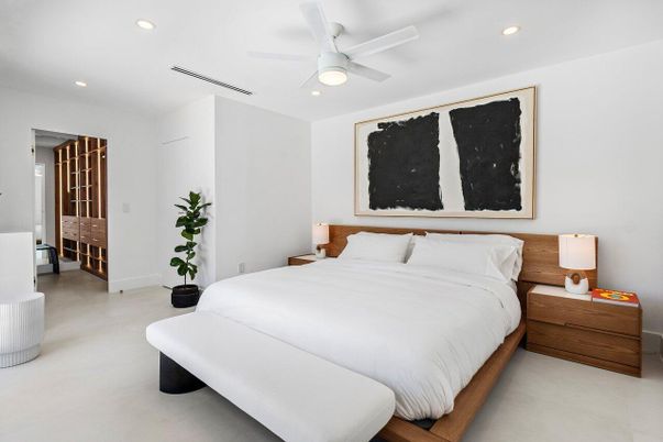 Bedroom, Interior, Recessed Lighting
