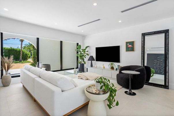 Interior, Living room, Recessed Lighting