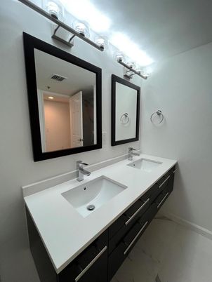 Bathroom, Dual Sink Vanities, Interior, Marble