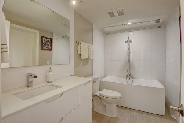 Bathroom, Dual Sink Vanities, Free Standing Baths, Interior, Wood Texture Flooring