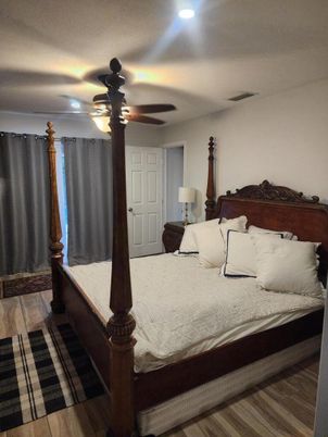 Bedroom, Interior, Wood Texture Flooring
