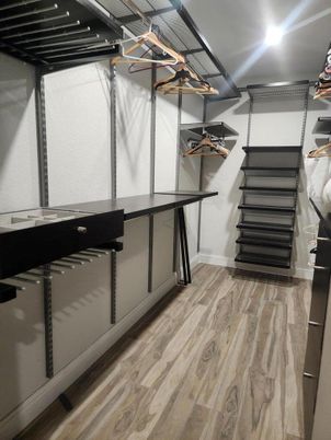 Interior, Recessed Lighting, Walk-in Closets, Wood Texture Flooring