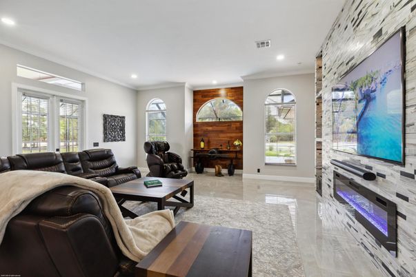 Interior, Living room, Recessed Lighting