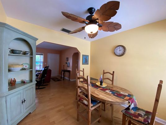Dining room, Interior, Wood Texture Flooring