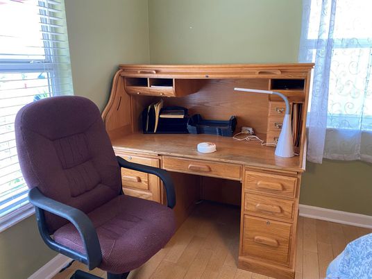 Home Office, Interior, Wood Texture Flooring