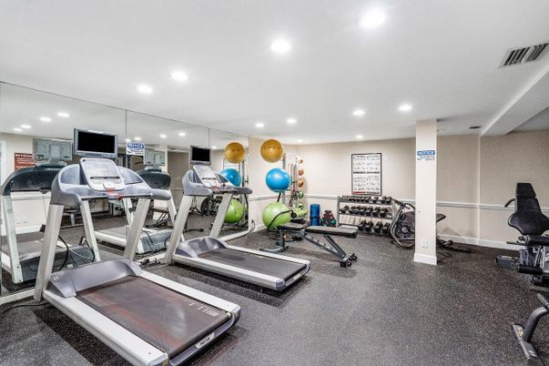 Fitness Equipment, Gym, Interior, Recessed Lighting