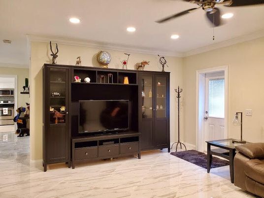Interior, Marble, Recessed Lighting