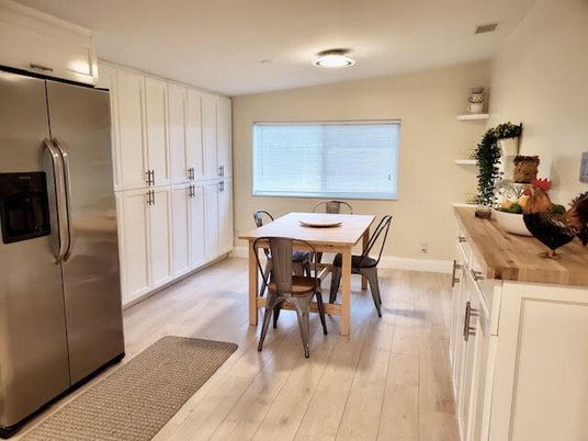 Dining room, Interior, Kitchen, Wood Texture Flooring