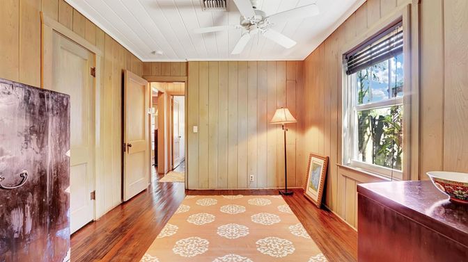 Empty room, Interior, Wood Texture Flooring, Wooden Walls