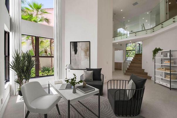 Interior, Living room, Recessed Lighting