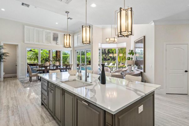 Dining room, Interior, Kitchen, Pendant Lights, Recessed Lighting