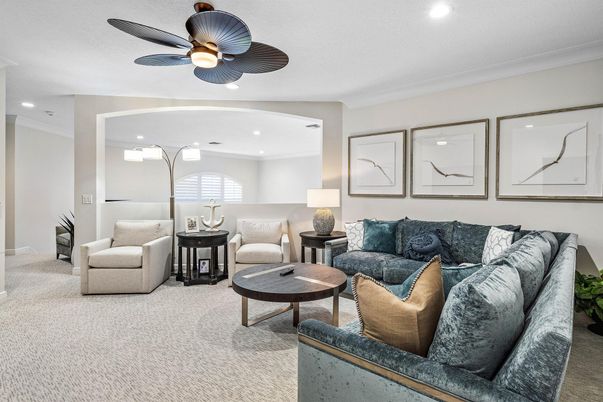 Interior, Living room, Recessed Lighting