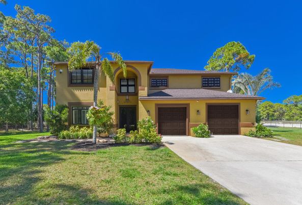 Attached, Backyard, Exterior, Facade, Mediterranean