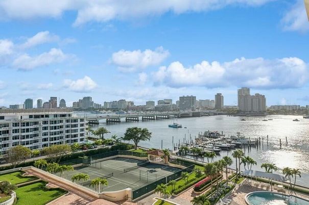 Exterior, Pool, Tennis Courts, Water, Skyline