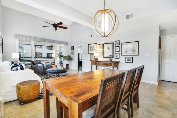 Dining room, Interior, Living room, Pendant Lights