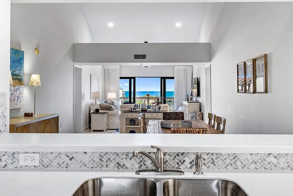 Interior, Kitchen, Recessed Lighting, Stainless Steel Appliances, Water