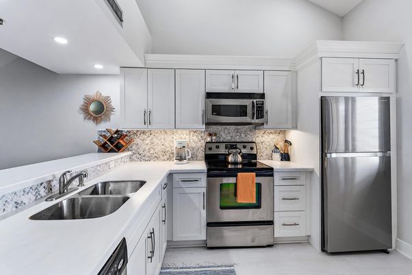 Interior, Kitchen, Recessed Lighting, Stainless Steel Appliances