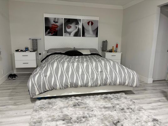Bedroom, Interior, Wood Texture Flooring