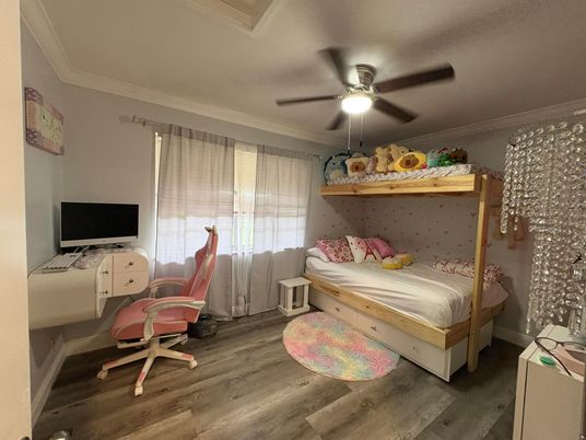Bedroom, Home Office, Interior, Wood Texture Flooring