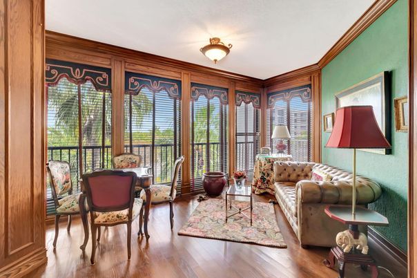 Interior, Sun Room, Wood Texture Flooring