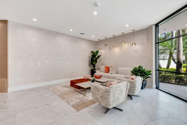 Interior, Living room, Marble, Pendant Lights, Recessed Lighting