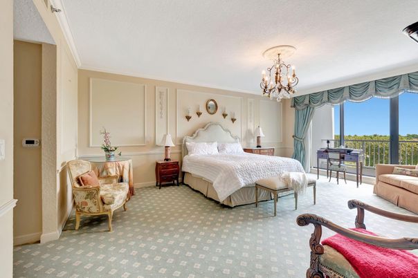 Bedroom, Chandelier, Interior