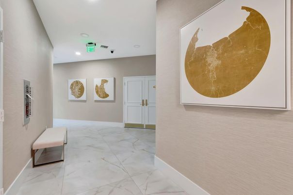 Interior, Marble, Recessed Lighting